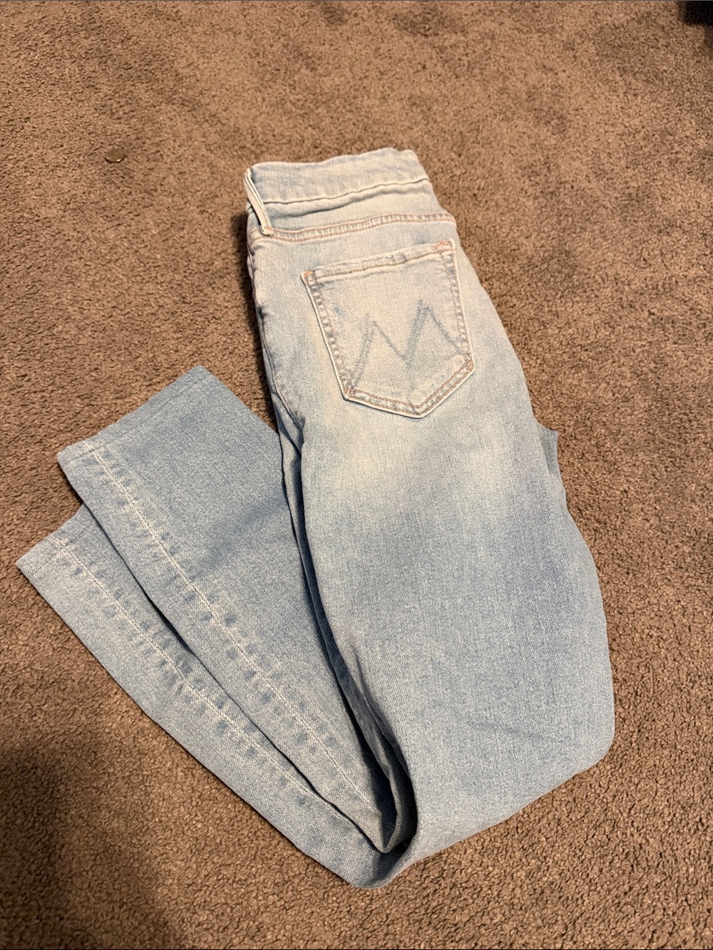 MOTHER Light Blue Skinny Jeans